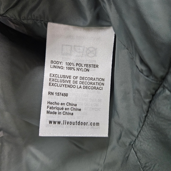 LIV Cora Sherpa Shacket Sage and Cream Women's Size Small - Picture 5 of 8